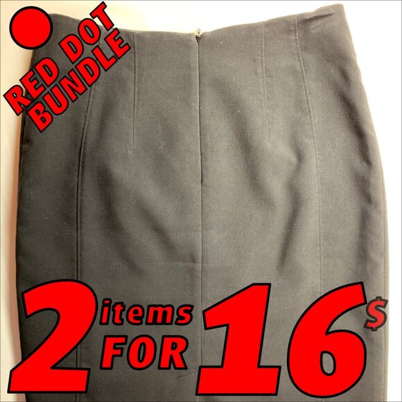 Della Spiga Dark Grey Pencil Skirt Size 4 - Picture 1 of 9